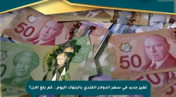 تغير جديد في سعر الدولار الكندي بالبنوك اليوم.. كم بلغ الآن؟